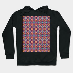 Kaleidoscope Textile Pattern Hoodie